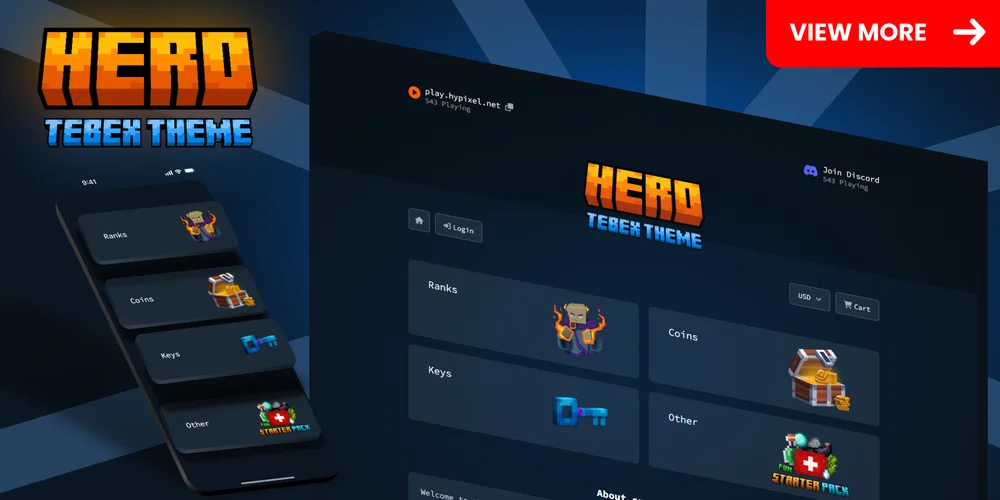 Hero storefront design