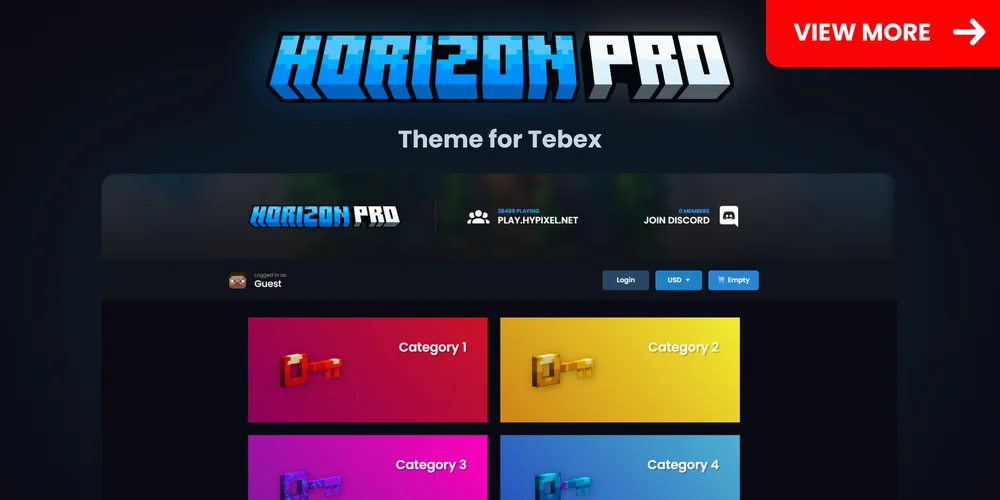 HorizonPRO storefront design